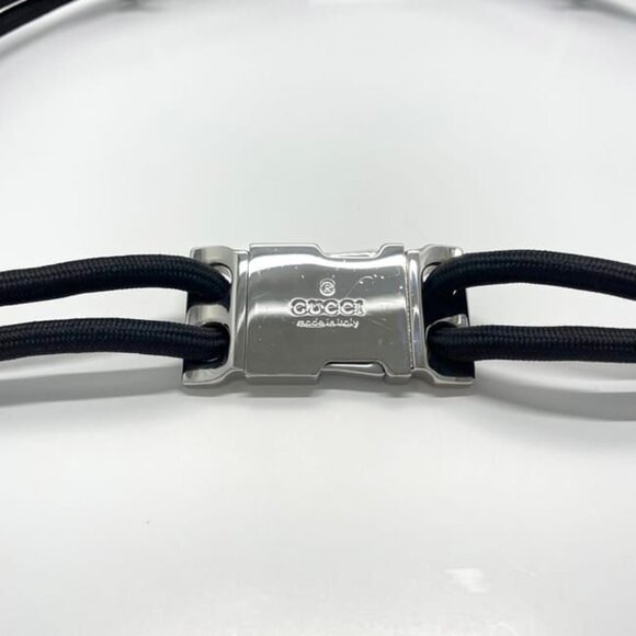 Gucci Wire Belt Black Silver Hardware 83 cm main image 6